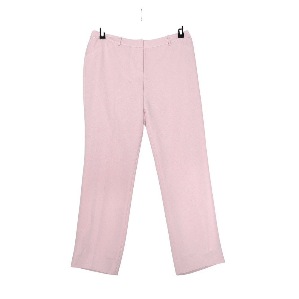 Tahari Arthur S. Levine Pink Dress Pants Straight Leg Trousers Womens Size 10